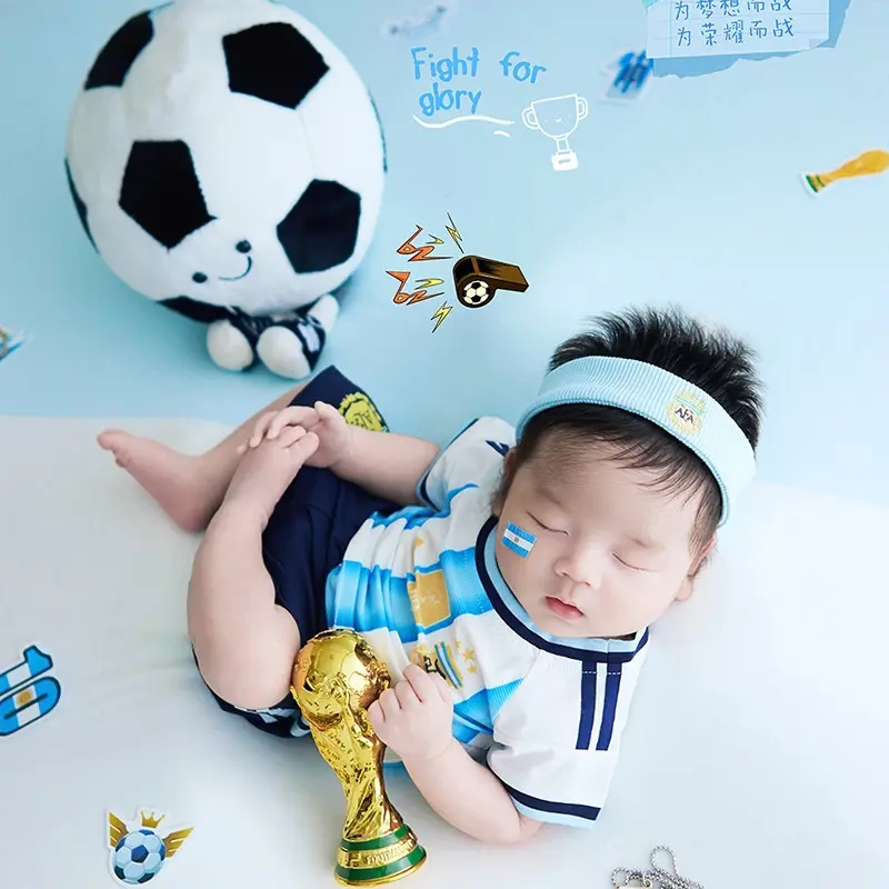 Argentina FIFA World Cup Newborn Photography Set - Baby Boy Props - Image 3
